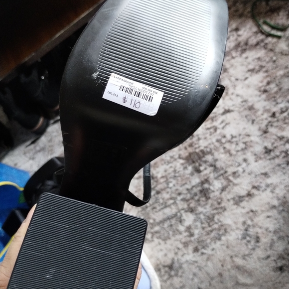 Sale ! Aldo Elegant Black Satin Platform Heels 7.5 - Picture 5 of 8